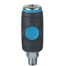 R1/4 Push Button Safety Coupling Male Thread | Quick Release Air Fitting UK