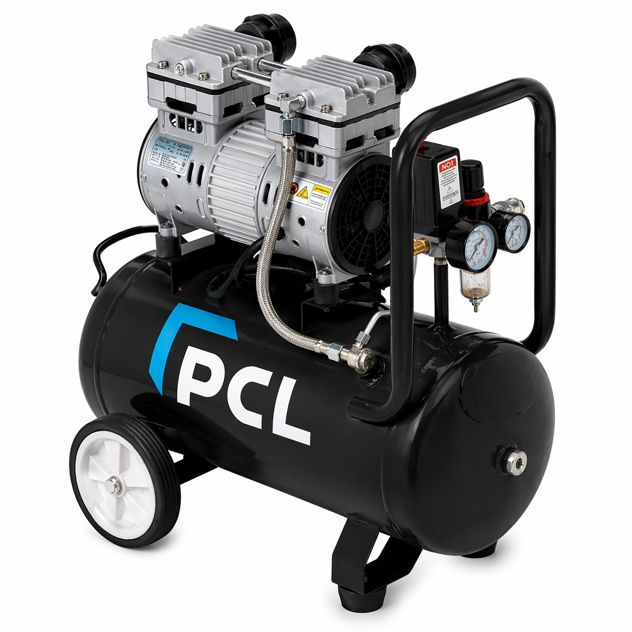 24L Oil-Free Air Compressor 1HP | 8 Bar | Low Noise | Air Compressors UK