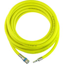 Professional 20m High-Visibility Yellow Air Hose Assembly | 10mm ID with Standard Adaptor to Vertex Coupling