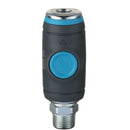 R3/8 Male Thread Push Button Safety Coupling | Professional Quick Release Air Fitting