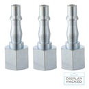 Professional Air Compressor Adaptors - Female Thread RP 1/4 | Premium 3-Pack Display Set