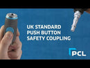 R3/8 Male Thread Push Button Safety Coupling | Professional Quick Release Air Fitting