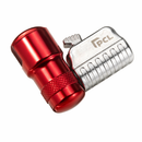 Angled Swivel Tyre Valve Connector | Closed End | Female Rp 1/4" BSP | Clip-On Air Line Fitting