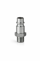 Euro Air Line Adaptor Plug | 1/8" BSP Male Thread | High-Flow Steel Pneumatic Coupling