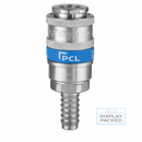 9.5mm (3/8") Air Line Quick Release Coupling with Hose Tail – Compressed Air Hose Connector