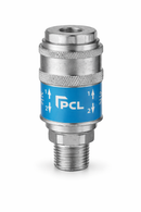Safeflow R 3/8" BSP Male Thread Safety Air Coupling | High-Flow Steel Quick-Release Connector