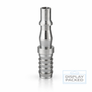 9.5mm (3/8") Hose Tailpiece Air Line Adaptor | Steel Pneumatic Quick Connect Plug