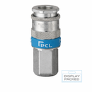 1/4" BSP Euro Quick Release Air Line Coupling – Female Thread | Steel | 35 Bar