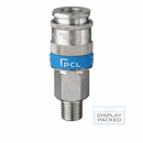 1/4" BSP Male Thread Euro Quick Release Air Line Coupling Socket – Display Packed