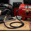 Anti-Whip Safety Air Hose 0.6m | 10mm ID | 3/8" BSP Male Thread | Professional Workshop Protection