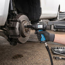 Compact 1/2" Drive Stubby Air Impact Wrench – High Torque Pneumatic Short Body Impact Gun for Automotive & Workshop Use