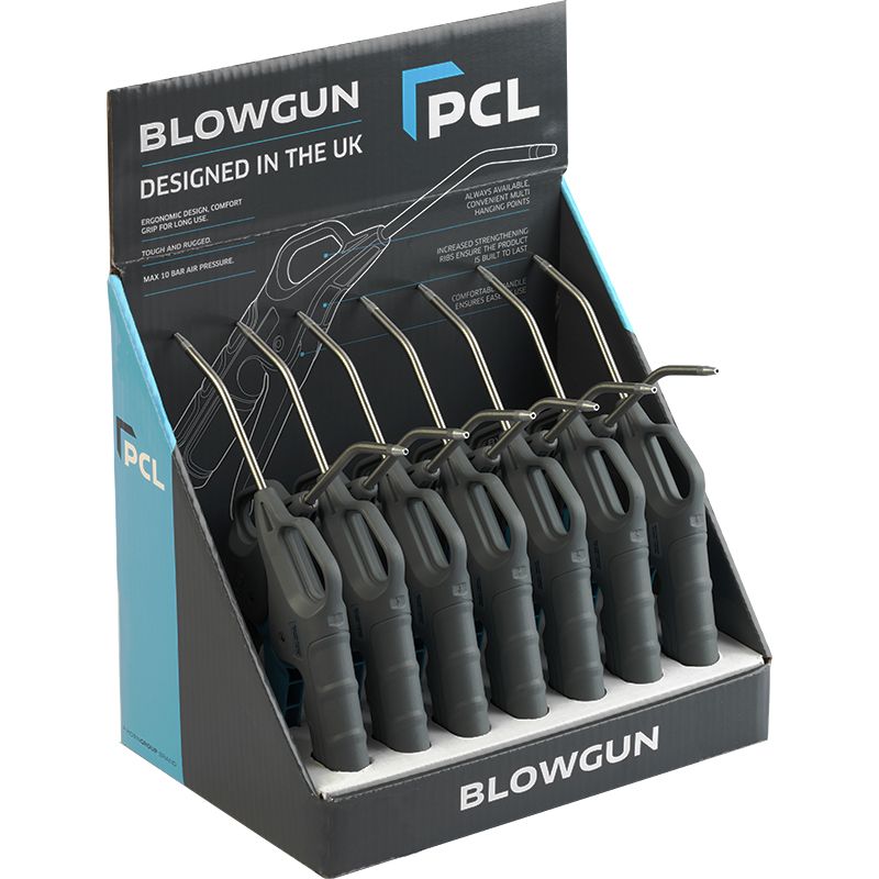 Display Box of 13 BG7001 (Blowgun, Ergo, Standard Nozzle, Inlet Rp1/4)