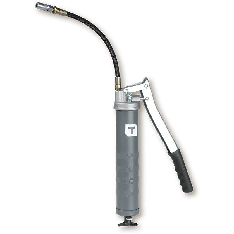 Light Gray Lever Operated Grease Gun, 300mm flexible nozzle