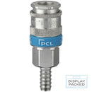 XF-Euro Quick Release Coupling 8mm Hose Tailpiece | Premium Air Line Connector | Display Packed