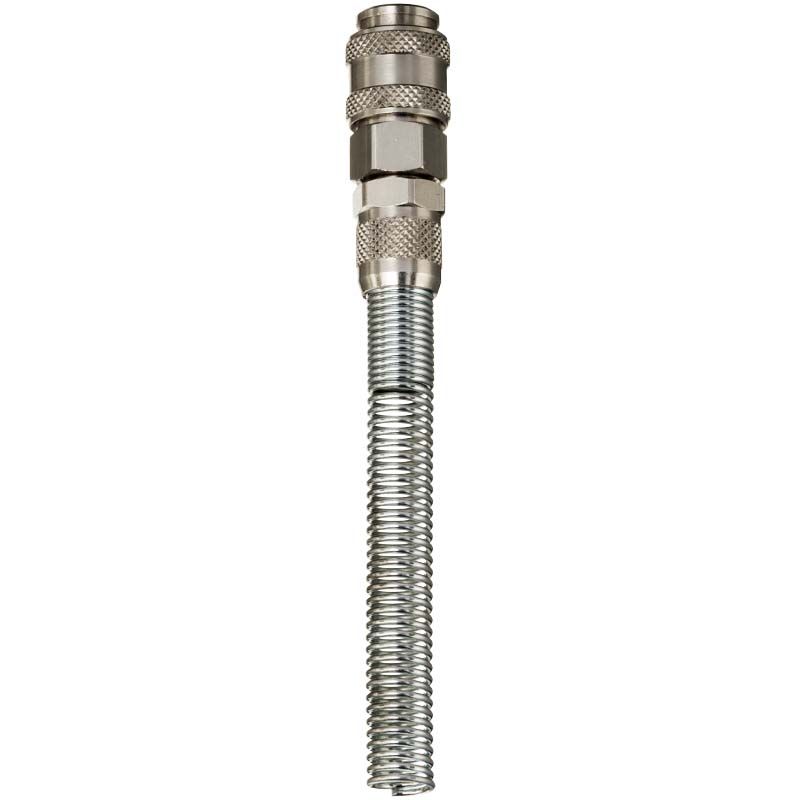 Mini Coupling to Tube (4mm i/d x 6mm o/d) with Anti-Kink Spring