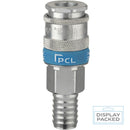 XF-Euro Quick Release Coupling with 13mm Hose Tailpiece | Display Packed | Premium Pneumatic Fittings