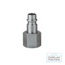 1/4" BSP Female Thread Euro Air Line Adaptor – High Flow Quick Release Coupling Connector (Display Packed)