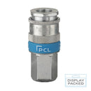 XF-Euro Quick Release Air Coupling Female Thread RP 3/8" BSP | Professional Pneumatic Connector | Display Packed
