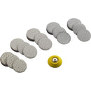 50mm Hook & Loop Sanding Discs | 5-Grade Assortment Pack with Backing Pad | 60-400 Grit