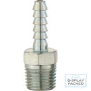 3/8" BSP Male Hose Tail Connector – 6.35mm (1/4") I.D. Steel Air Hose Fitting