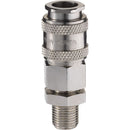 Dark Gray Mini Coupling Bulkhead Fitting to Male Thread G 1/8