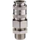 Dark Gray Mini Coupling Bulkhead Fitting to Male Thread G 1/4