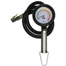 Light Gray Alloy Dial Tyre Inflator 10-210 psi & 0.7-15 bar, 0.85m Hose Euro Connector