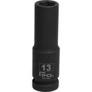 Dark Slate Gray 13mm A/F, Deep Impact Socket, 1/2" Drive