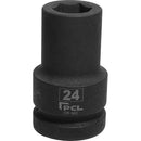 Dark Slate Gray 24mm A/F, Deep Impact Socket, 1" Drive