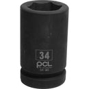 Dark Slate Gray 34mm A/F, Deep Impact Socket, 1" Drive