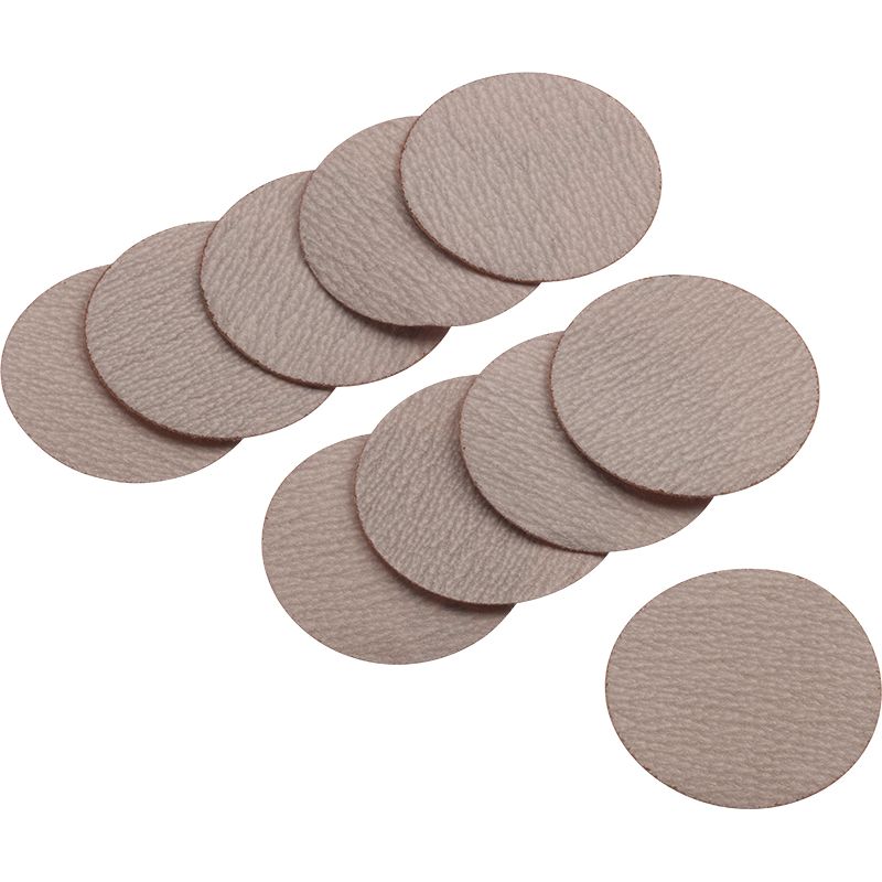 Rosy Brown 50mm (2") Sandpaper Discs Grade 320 (10 per Pack)
