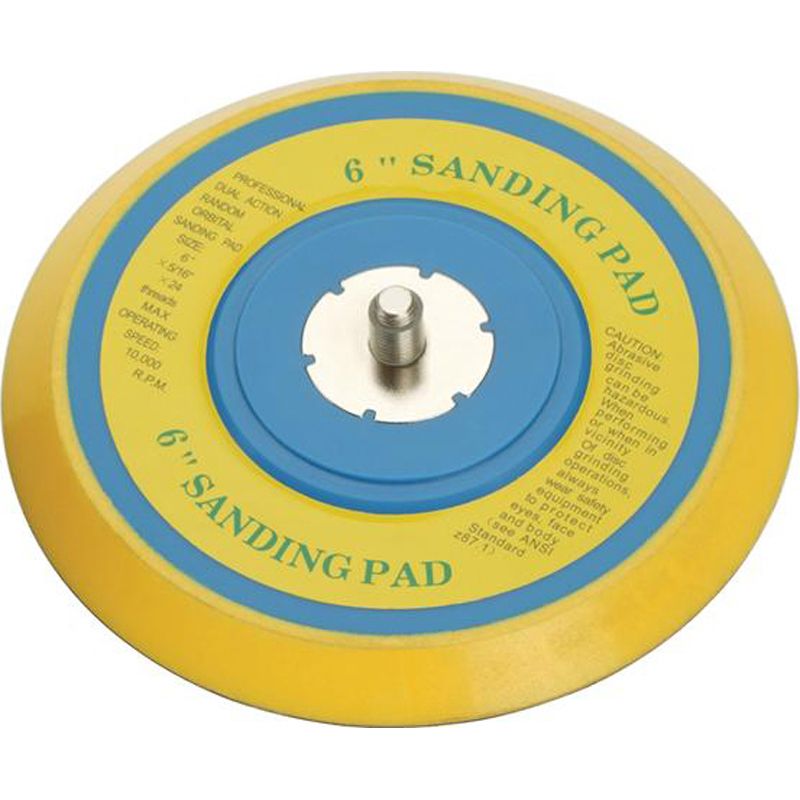 Sandy Brown Sanding Pad 150mm (6") diameter, Velcro (1 per Pack)