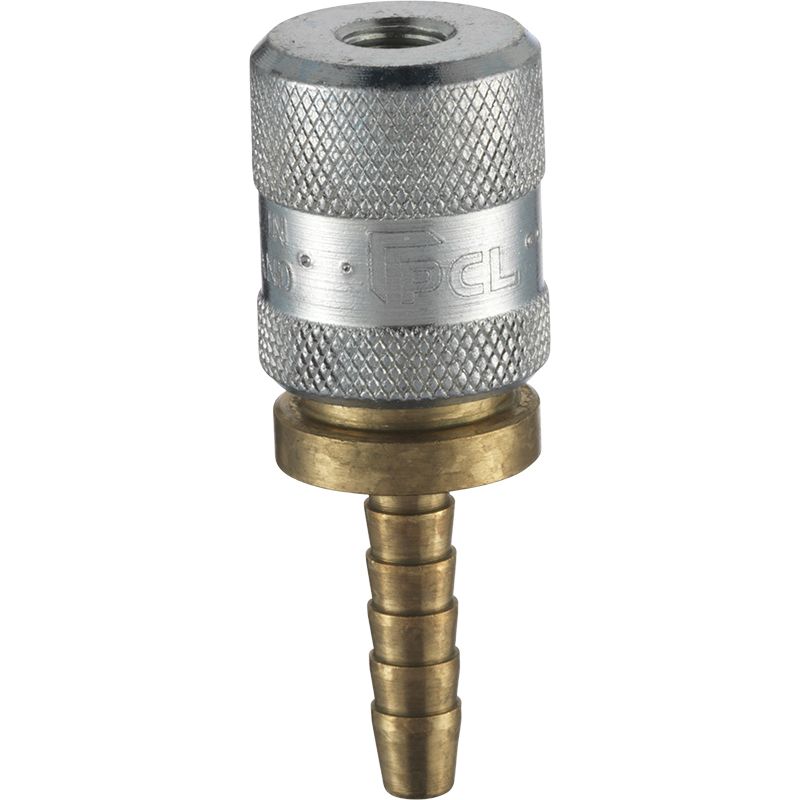 Light Slate Gray 8V1 Screw-On Connector, Open End, 6.35mm (1/4) i/d Hose Tailpiece (Carton)