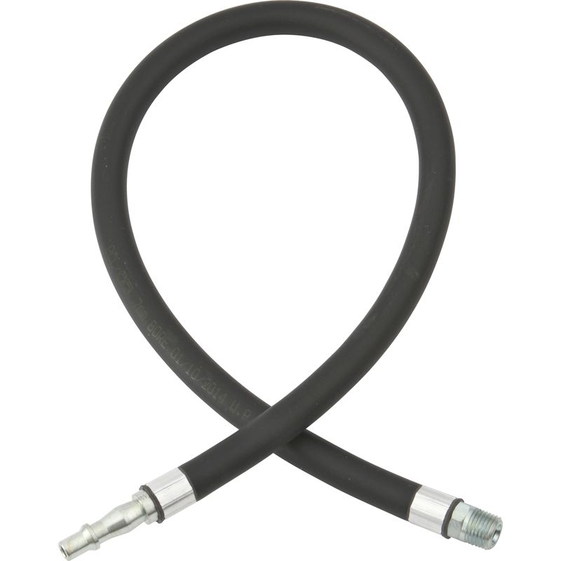 Dark Slate Gray Anti Whip Hose 0.6m of 10mm i/d Hose, Standard Adaptor & R 3/8 Male End Fitting