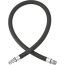 Dark Slate Gray Anti Whip Hose 0.6m of 10mm i/d Hose, XF-Euro Adaptor & R 1/4 Male End Fitting
