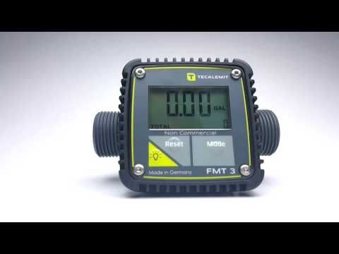 Light Gray FMT 3 Electronic Flow Meter with Pulse Output