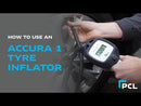 Dark Slate Gray ACCURA 1 Tyre Inflator 0-174 psi, 0.53m Hose Twin Hold-on Connector