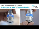 Dark Slate Gray Airflow Coupling Female Thread Rp 3/8
