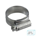 Dim Gray Jubilee Hose Clip Size 1A (22-30mm) Mild Steel Zinc Plated (Supplied in Box of 10)