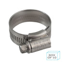 Slate Gray Jubilee Hose Clip Size 1A (22-30mm) 304 Stainless Steel (Supplied in Box of 10)