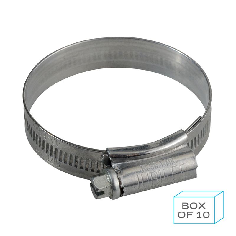 Slate Gray Jubilee Hose Clip Size 2X (45-60mm) 304 Stainless Steel (Supplied in Box of 10)