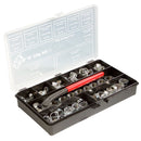 Dark Slate Gray Jubilee O Clip Kit 175 Clips with Side Closing Pincer (Contained in a Plastic Box)