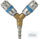 Airflow Twin Coupling to Standard Adaptor | Premium Pneumatic Connector | Skin Packed