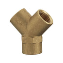 Dim Gray Y Piece Connector Female Thread Rp 1/4