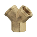 Rosy Brown Y Piece Connector Female Thread Rp 3/8