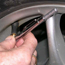 Dim Gray Tyre Pressure Gauge Angled Head 6-50 psi & 0.5-3.4 bar (Blister Packed)